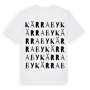 Kärraby ordlek t-shirt – ekologisk bomull t-shirt från Pinshirt