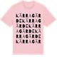 Pink Cotton t-shirt med Kärragärde ordlek t-shirt