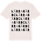 Vintage White t-shirt med Kärragärde ordlek t-shirt