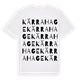 White t-shirt med Kärrahage ordlek t-shirt