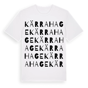 Kärrahage ordlek t-shirt – ekologisk bomull t-shirt från Pinshirt