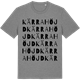 Mid Heather Gray t-shirt med Kärrahöjd ordlek t-shirt
