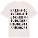 Vintage White t-shirt med Kärrahöjd ordlek t-shirt