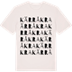 Vintage White t-shirt med Kärråkra ordlek t-shirt