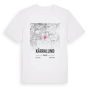 Kärralund karta t-shirt – ekologisk bomull t-shirt från Pinshirt