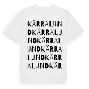 Kärralund ordlek t-shirt – ekologisk bomull t-shirt från Pinshirt