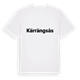 White t-shirt med Kärrängsås fetstil t-shirt