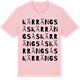 Pink Cotton t-shirt med Kärrängsås ordlek t-shirt