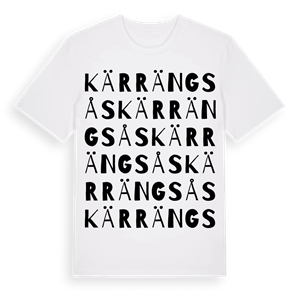 Kärrängsås ordlek t-shirt – ekologisk bomull t-shirt från Pinshirt
