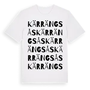 Kärrängsås ordlek t-shirt – ekologisk bomull t-shirt från Pinshirt