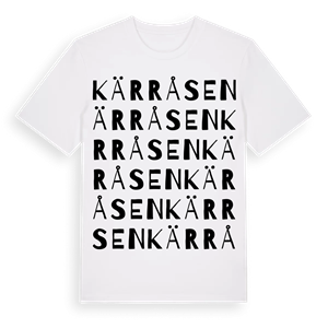 Kärråsen ordlek t-shirt – ekologisk bomull t-shirt från Pinshirt