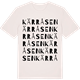 Vintage White t-shirt med Kärråsen ordlek t-shirt