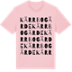 Pink Cotton t-shirt med Kärrbogärde ordlek t-shirt