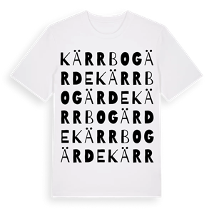 Kärrbogärde ordlek t-shirt – ekologisk bomull t-shirt från Pinshirt