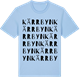 Blue Soul t-shirt med Kärrbyn ordlek t-shirt
