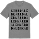 Mid Heather Gray t-shirt med Kärrdalen ordlek t-shirt
