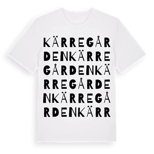 Kärregården ordlek t-shirt – ekologisk bomull t-shirt från Pinshirt