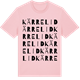 Pink Cotton t-shirt med Kärrelid ordlek t-shirt