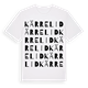 White t-shirt med Kärrelid ordlek t-shirt