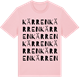 Pink Cotton t-shirt med Kärren ordlek t-shirt