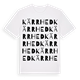 White t-shirt med Kärrhed ordlek t-shirt