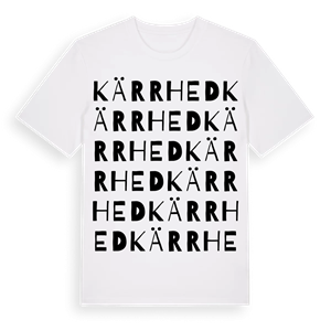 Kärrhed ordlek t-shirt – ekologisk bomull t-shirt från Pinshirt