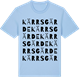 Blue Soul t-shirt med Kärrsgärde ordlek t-shirt