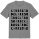 Mid Heather Gray t-shirt med Kärrsgärde ordlek t-shirt