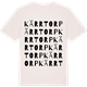 Vintage White t-shirt med Kärrtorp ordlek t-shirt