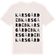 Vintage White t-shirt med Karsgården ordlek t-shirt
