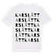 Karslätt ordlek t-shirt