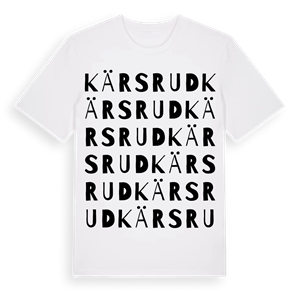 Kärsrud ordlek t-shirt – ekologisk bomull t-shirt från Pinshirt