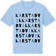 Blue Soul t-shirt med Karstadvik ordlek t-shirt