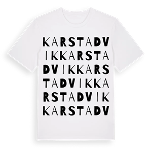 Karstadvik ordlek t-shirt – ekologisk bomull t-shirt från Pinshirt