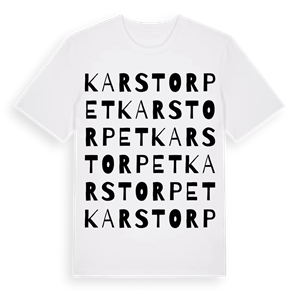 Karstorpet ordlek t-shirt – ekologisk bomull t-shirt från Pinshirt