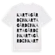 White t-shirt med Kartagården ordlek t-shirt