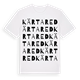 White t-shirt med Kärtared ordlek t-shirt