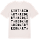 Vintage White t-shirt med Kärtared ordlek t-shirt