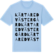 Blue Soul t-shirt med Kärtared Västergård ordlek t-shirt
