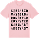 Pink Cotton t-shirt med Kärtared Västergård ordlek t-shirt