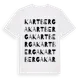 White t-shirt med Kartberga ordlek t-shirt