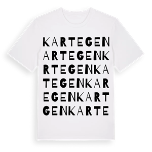Kartegen ordlek t-shirt – ekologisk bomull t-shirt från Pinshirt