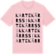 Pink Cotton t-shirt med Kartekärrssik ordlek t-shirt