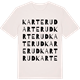 Vintage White t-shirt med Karterud ordlek t-shirt