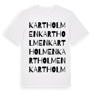Kartholmen ordlek t-shirt – ekologisk bomull t-shirt från Pinshirt