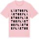 Pink Cotton t-shirt med Kårtorp ordlek t-shirt