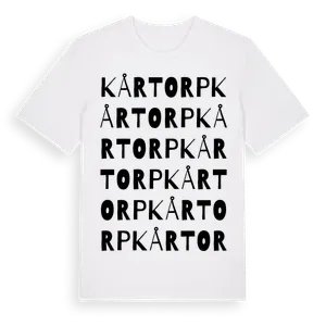 Kårtorp ordlek t-shirt – ekologisk bomull t-shirt från Pinshirt