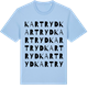 Blue Soul t-shirt med Kartryd ordlek t-shirt