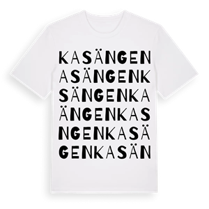 Kasängen ordlek t-shirt – ekologisk bomull t-shirt från Pinshirt