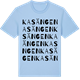 Blue Soul t-shirt med Kasängen ordlek t-shirt